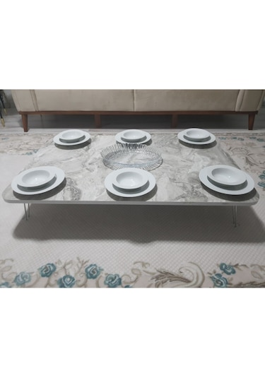 Dikdörtgen Yer Sofrası 70 120 Ahşap