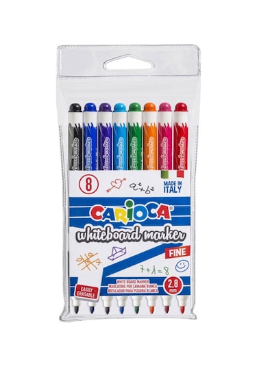 Carioca Beyaz Tahta Kalemi 8 Renk 2.8Mm 42920