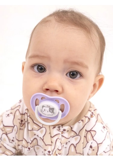 Uviton 6-12 Ay Emzikli Emzik Kapaklı Yavru Bebek Emziği 2'li 434672664 Pembe