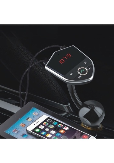 Ebitda Bluetooth Fm Transmitter, Kablosuz Radyo Adaptörü, Müzik Çal, Eller Serbest, 2 Usb Şarj, Fm Verici, Araç İçi, 53047272