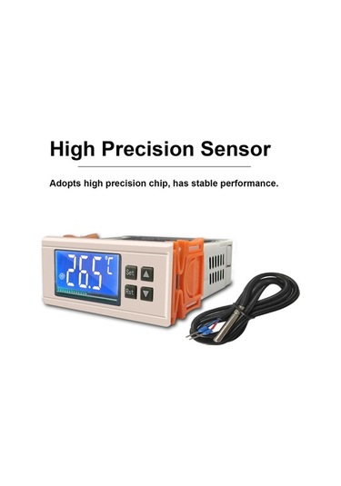 Pazly Stm-8080a+ Termostat -50 /+99 Hassas Sıcaklık Kontrolü - 12v/24v/220v, Abs Malzemeli