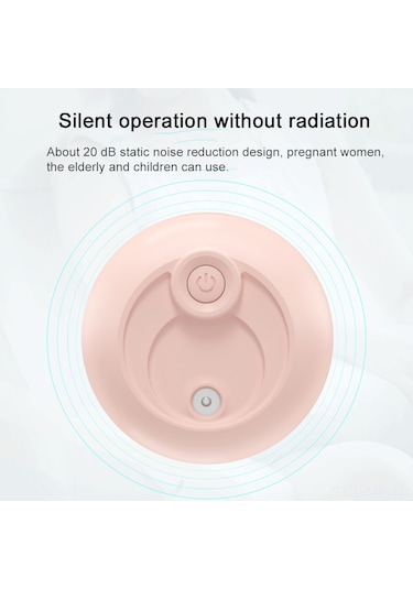 Mufunye 220ml Usb Portatif Aromaterapi Damlacık Nemlendirici: Sessiz Nanohumidifikasyon, Gece Lambası Ve Sürekli/ardışık Sprey Modu - Pembe