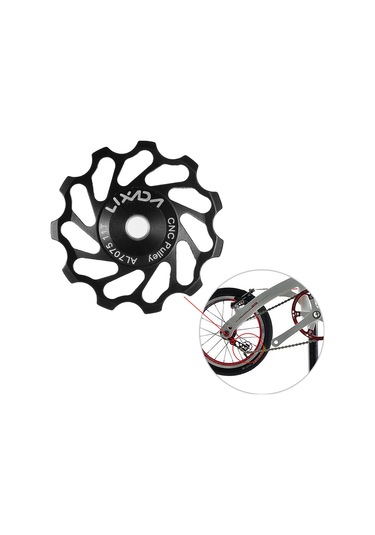 Lixada 2 Adet Mtb Yol Bisikleti Seramik Kasnak 7075 Y20464b-11 Siyah Siyah