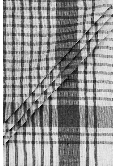 Pamuklu Siyah Renkli Pöti Kareli 4'lü Kurulama Bezi, Beslenme Örtüsü, Servis Peçetesi