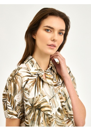 Karaca Kadın Regular Fıt Gömlek-ekru 12.25s.04.112 Ekru