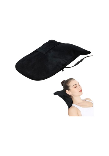 Boyun Masajı Servikal Spondiloz Düzeltme Yastığı, Renk: 877 Usb Elektrikli Isıtma Siyah Çok Renkli