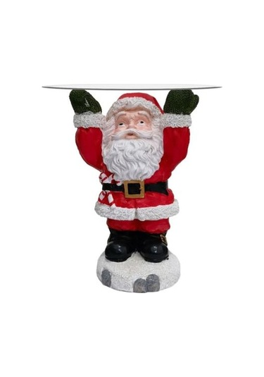 Novahub Noel Baba Süsü Tepsi Aperatif Tatlı Tutucu Sevimli Kırılmaz Noel Kek Meyve Tepsisi