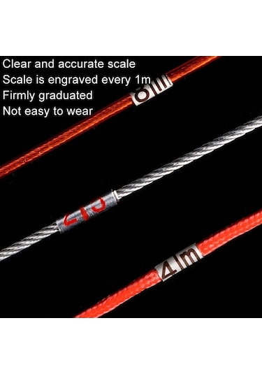 Dancemonkey 70 M Çelik Tel, Ölçekli İşaretleme Çekme Halkası, Kauçuk Kaplı Halat Diğer