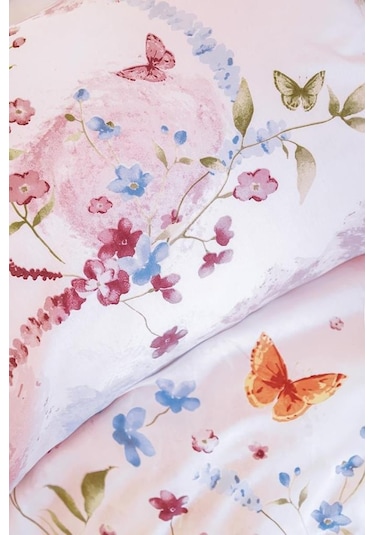 Çift Kişilik Nevresim Takımı Ranforce 200x220 Gwen Anew Pembe