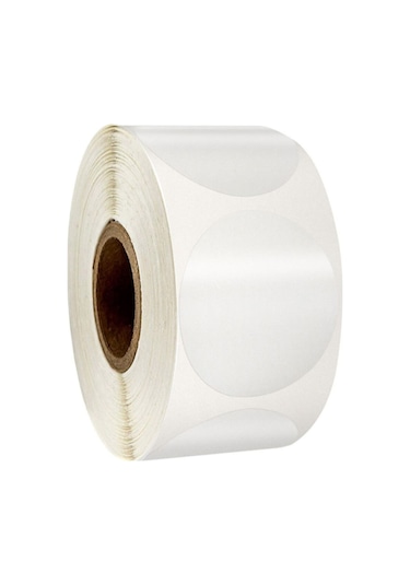40MM X 40MM Pp Şeffaf Oval Etiket 40 MM 4 CM 1000 Adet