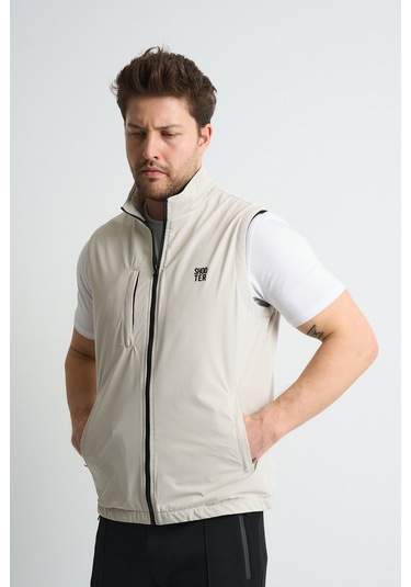 Shooter Sportswear Deluxe Erkek Yelek Üç Cepli İçi Polarlı Regular Kalıp Lacivert Taş