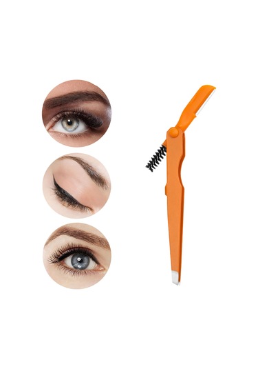 Dolıty Kaş Cımbızı Paslanmaz Alet 4mm Düz Uçlu Cımbız Turuncu