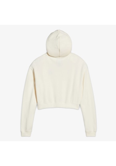 Converse Chuck Taylor Boxy Kadın Ekru Kapüşonlu Sweatshirt Ekru