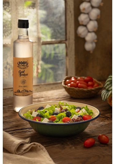 1001 Çiftliği Gül Sirkesi 500ml - Doğal Fermanyasyon