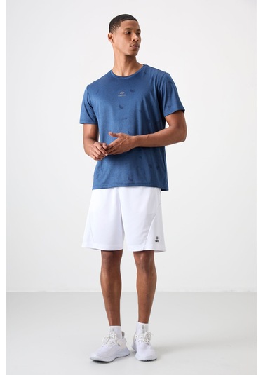 Tommy Life Parlament Polyester Jakarlı İnce Esnek Standart Fit Erkek T-shirt - 88397 001