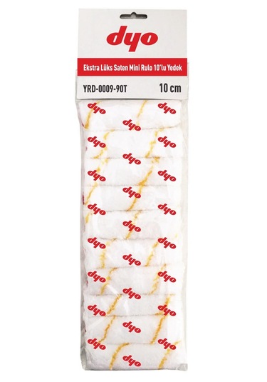 Dyoo Extra Lüks Saten Mini Rulo 10 Cm 10'lu Yedek