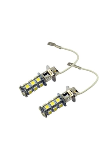 2 Adet H3 Led Far Ve Sis Ampulü Beyaz 12v.