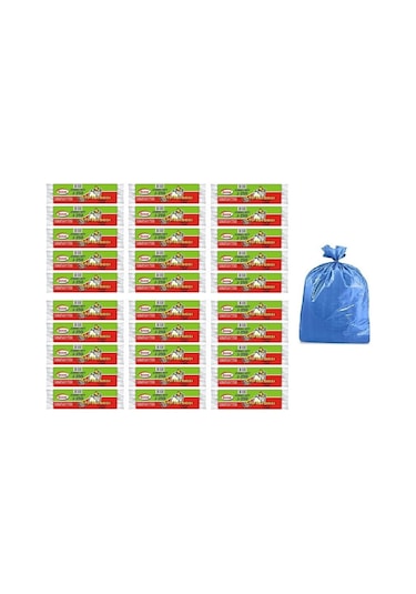 Ögem J-250 Jumbo Boy Çöp Torbası Mavi 80X110 Cm 10 Lu 30 Rulo