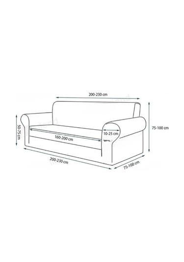 Şal Desen Koltuk, Kanepe, Çekyat Örtüsü, Etekli 3lü Kahve Kahve