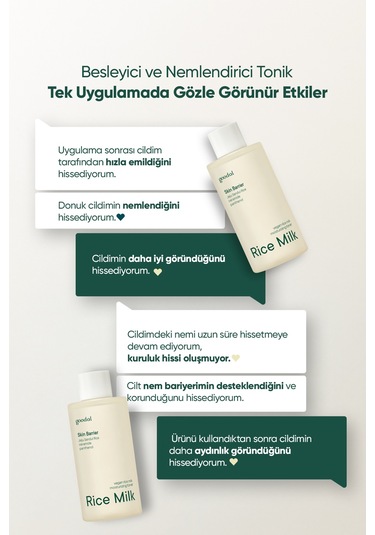 Pirinç Sütü İçerikli, Nemlendirici Vegan Tonik Goodal Vegan Rice Milk Moisturizing Toner