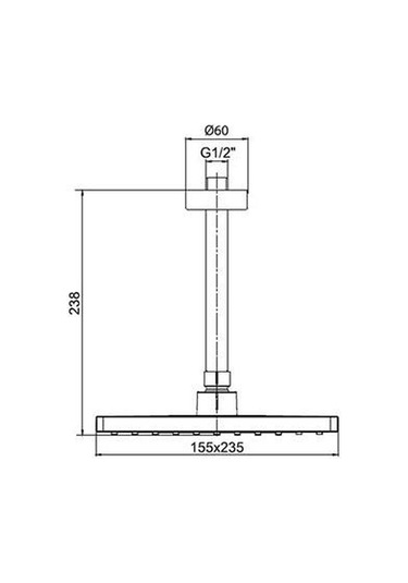 Ar Knidos Duş Başlığı Tepe Duşu Eca 102145041 Diğer