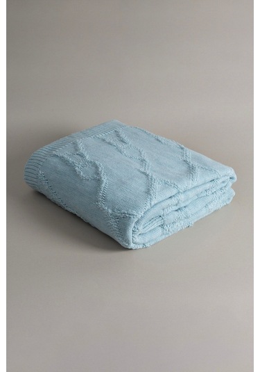 Espuma De Mar Mavi Tek Kişilik Battaniye 160x220 37146 Mavi