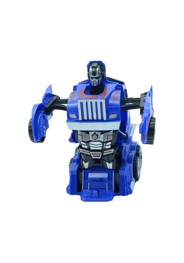 2 Adet Dönüşebilir Transformers Kamyon Robot Oyuncak Çek Bırak Sürtmeli Araba Seti 2 Renk Birden Çok Renkli