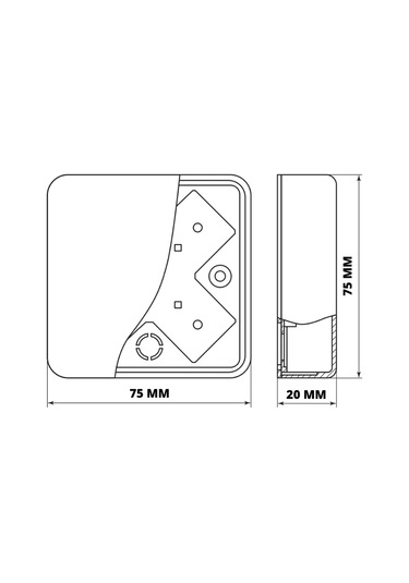 Tdmelectric Dış Mekan Dağıtım Kutusu 75x75x20 Çam Resentment Kutusuna Takılarak Kullanılan Bir Tahliye Kutusu 20842665