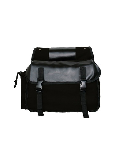 Hombey Açık Hava Çantası Motosiklet Büyük Kapasiteli Eyer Çantası Motosiklet Sürüş Seyahat Tuval Su Geçir Siyah