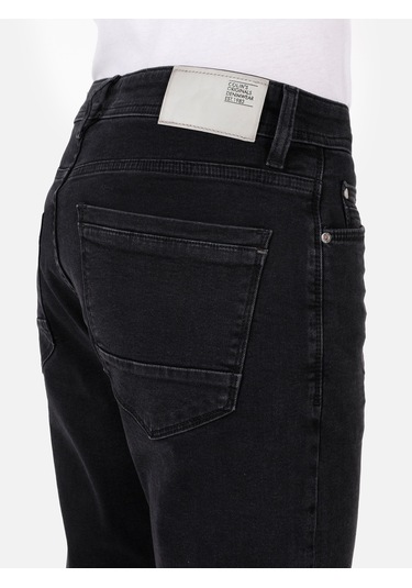 Colins 067 Jack Normal Kesim Orta Bel Düz Paça Siyah Erkek Pantolon Cl1070597 Denim Siyah