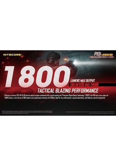 Nitecore P10ı 1800 Lümen El Feneri Siyah