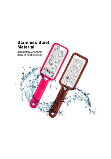 Shineyee Ayarlanabilir Uzunluklu Çelik Yüzeyli Nasır Ve Ölü Deri Giderme Pedikür Aleti