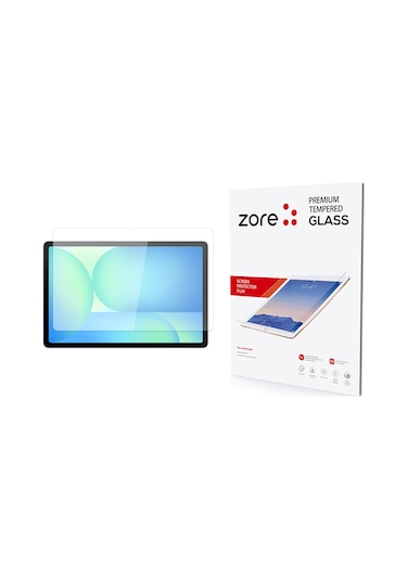 Noktaks - Samsung Uyumlu Galaxy Tab S10 Fe Plus - Ekran Koruyucu Tablet Temperli Cam Ekran Koruyucu - Şeffaf - T38160