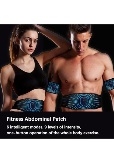 Lemestar Ems Kas Egzersiz Cihazı, İki Ana Ünite + İki Kol Bandı İle Vücut Şekillendirme, Hızlı Kas Geliştirme Ve Masaj Fonksiyonu Çok Renkli