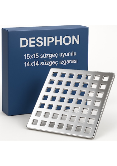 15x15 Uyumlu 14x14 Krom Süzgeç Izgarası Paslanmaz Çelik, Dayanı