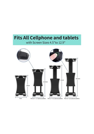 Dongjing Evrensel Tablet Standı Uzun Kol Cam Cep Cep Telefonu 1 Adet