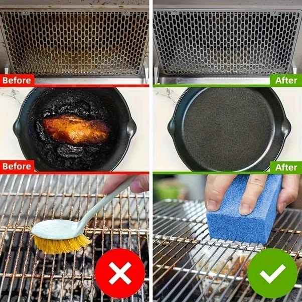 Trendooze Mavi 6 Parça Bbq Temizlik Fırçası - Kamp & Izgara İçin Sunshine022