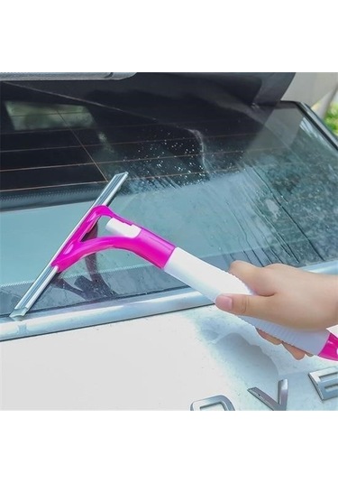 Ollevra Pratik Spreyli Cam Sil Pencere Ayna Tezgah Duşakabin Temizleyici Püskürtmeli Silme Aparatı Çok Renkli