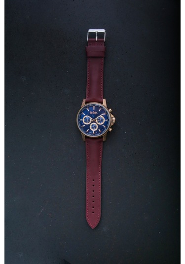 Hakiki Deri 22mm Akıllı Pimli Saat Kordonu Bordo