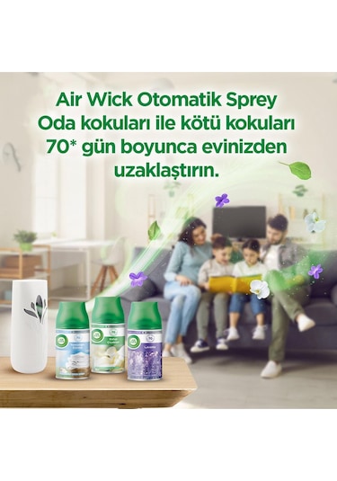 Air Wick Oda Kokusu Freshmatik, Otomatik Sprey Makine Yedek Bahar Çiçekleri 3x250 Ml