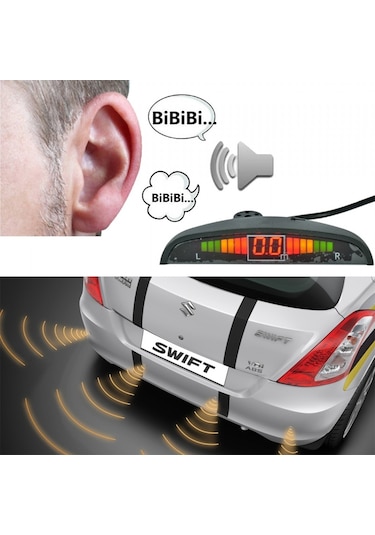 Guard Park Sensörü Led Ekranlı Türkçe İkazlı Silver