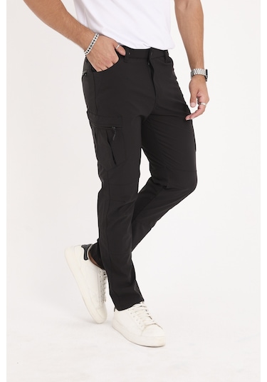 Camp532 Outdoor Tactical Su İticili Likralı Yazlık Erkek Taktik Pantolon Siyah