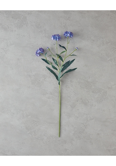 English Home Cornflower Tek Dal Yapay Çiçek 64 Cm Mavi Mavi