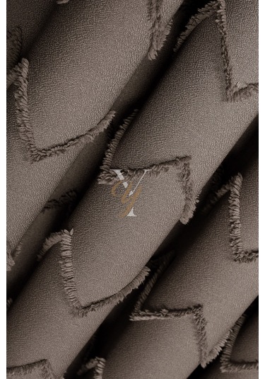 Jakar Kesme Fon Perde Ezgi V-6013 Kahve Kahverengi