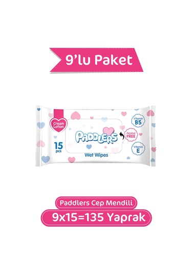 Paddlers Cep Mendili 9x15 (135 Yaprak)