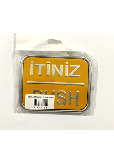 Metal Yapışkanlı Levha 8x11cm İtiniz