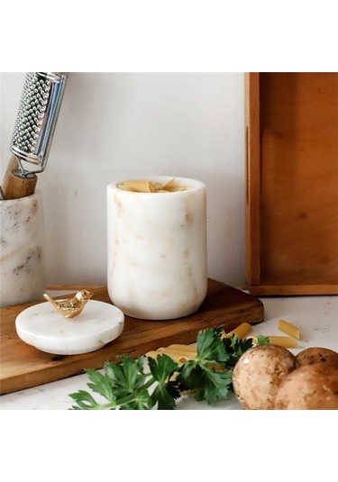 Akayev Mermer Beyaz Kuş Baharatlık