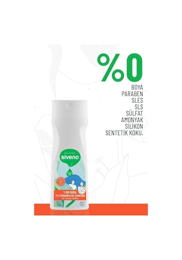 Siveno %100 Doğal Fitokompleks Şampuan 7 Değerli Bitki Yoğun Saç Dökülme Karşıtı Besleyici Dolgunlaştırıcı 300 ML