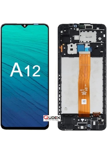 Samsung Galaxy Uyumlu A12 Lcd Ekran Dokunmatik Çıtalı- (SM-A125F)