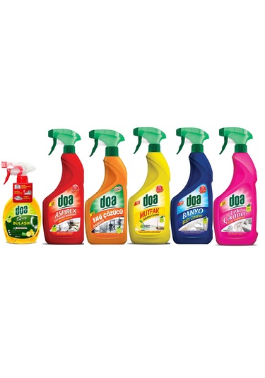 Doa 6 Lı Temizlik Seti Sprey 6'lı Set